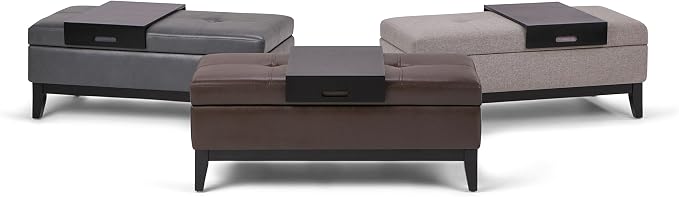 SIMPLIHOME Oregon Storage Ottoman Bench - Image 14