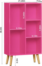 LEYAOYAO 5 Cube Bookshelf, 3-Tier Bookcase - Image 3