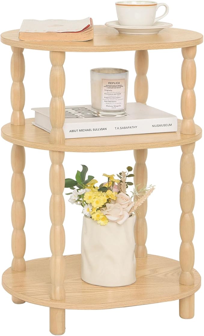 MaxSmeo End Table, Small Oval Side Table by MaxSmeo