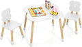 Costzon Kids Table and Chairs, Wooden Toddler Desk Set by Costzon
