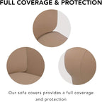 PureFit Super Stretch Chair Covers Fleece Couch Covers - Image 3