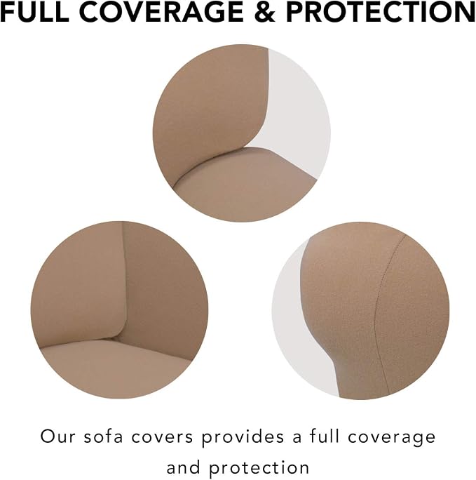 PureFit Super Stretch Chair Covers Fleece Couch Covers - Image 3
