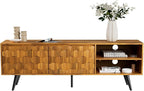 Bme Georgina Solid Wood, 10 Minutes Assembly Entertainment Center - Image 5