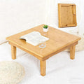 Folding Table, Japanese-Style Household Square Bamboo Tables, Computer Table by Unknown