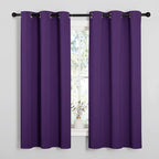NICETOWN Triple Weave Home Decoration Thermal Insulated Solid Ring Top Blackout - Image 2