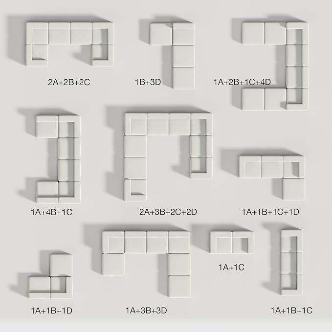 Novilla Modular Sectional Sofa, Modern Cloud Sectional Couch - Image 5