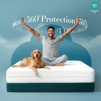 Utopia Bedding Mattress Protector Zippered Sleeper Sofa Queen Size, 100% - Image 4