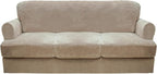 CUCRAF Cushion Sofa Cover 4 Piece Slipcovers, Soft Thick Velvet Couch Cover by CUCRAF
