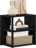 Furinno CAMNUS Side Table, 2-Tier Modern Metal Frame End Table by Furinno-FitsYourSpaceFitsYourBudget