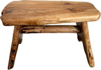 Natural Edge Cedar Wood Tree Stump Indoor/Outdoor Stool, Garden Bench, Night - Image 6