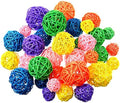 Patelai Wicker Ball Orbs,Multicolored,2.4'',2'',1.6'',1.2'' by Patelai