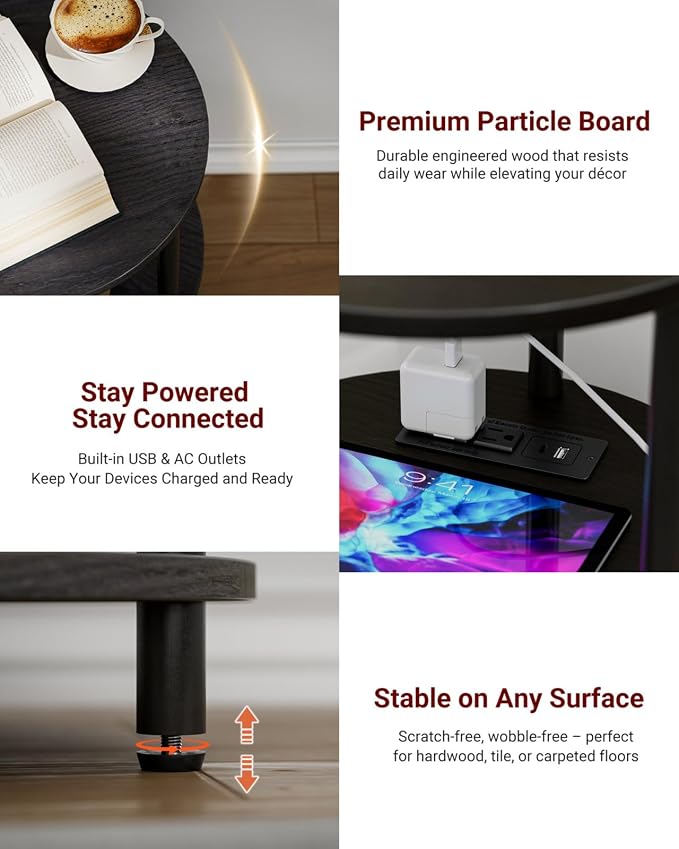 XBurmo Small Round End Table - Image 3