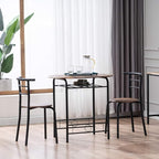 VINGLI 3 Piece Dining Set, Small Kitchen Table Set - Image 3