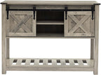 Grey Farmhouse Entryway Table, Rustic Hallway Table - Image 8