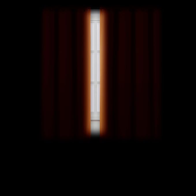 Orange Blackout Curtains 66 x 63 Inch Length/Set of 2 Curtain Panels/Thermal - Image 3