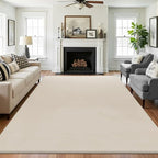 SHACOS Ultra Soft 6x9 Faux Rabbit Fur Rug by SHACOS
