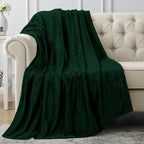 Utopia Bedding Soft Fleece Bed Blanket Throw Size Forest Green | Microfiber by UTOPIABEDDING