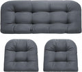 DANGHOOGY Wicker Chair Cushions, Waterproof Outdoor Loveseat Cushions by DANGHOOGYFurnitureCushions