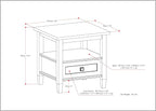 SIMPLIHOME Warm Shaker End Table - Image 2