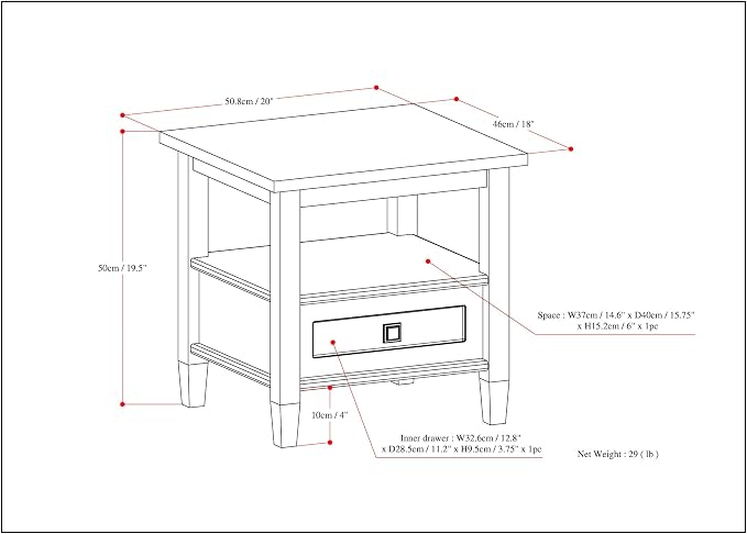 SIMPLIHOME Warm Shaker End Table - Image 2