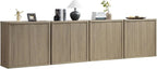 SICOTAS Buffet Cabinet with Storage 138.4" Sideboard Accent Modern Credenza by SICOTAS