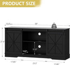 Farmhouse TV Stand for 65/60/55 Inch Tvs, Rustic Entertainment Center - Image 7