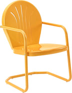 Crosley Furniture Griffith Outdoor Chair, Retro Metal Patio Chairs by CrosleyFurniture