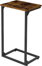 AMHANCIBLE C Shaped End Tables, Couch Side Tables that Slide Under, TV Trays by AMHANCIBLE