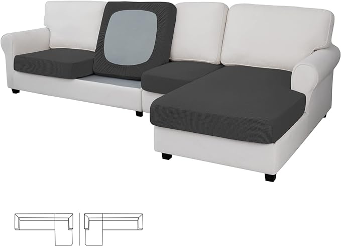 Easy-Going Stretch 4 Pieces Couch Cushion Covers by Easy-Going