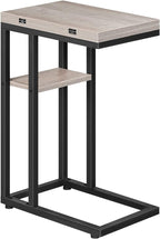 HOOBRO Foldable End Table, C Shaped Side Table by HOOBRO