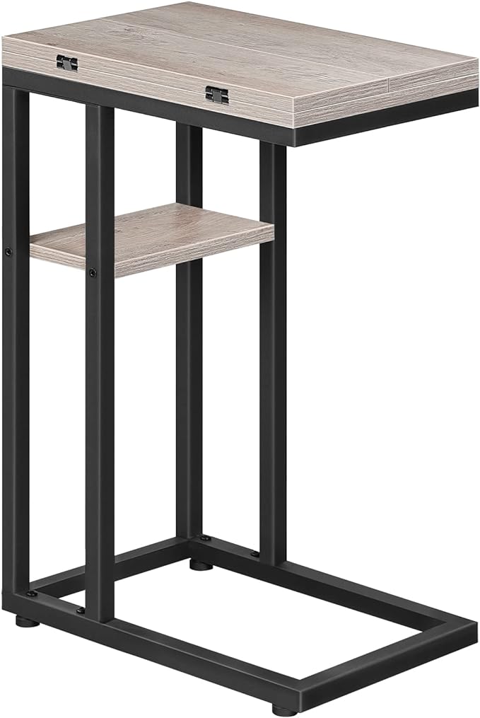 HOOBRO Foldable End Table, C Shaped Side Table by HOOBRO