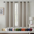 MIULEE Blackout Curtains for Bedroom 2 Panels 40 x 63 Inch Long Natural | by MIULEE