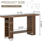 FOLUBAN Entryway Table, Modern Wood Console Table - Image 2