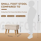 Storage Ottoman, Small Foot Stool Ottoman - Image 2