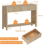 FATORRI Console Table for Entryway Storage, Wood Sofa Tables for Living Room - Image 3