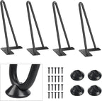 SMARTSTANDARD 9 Inch Heavy Duty Hairpin Furniture Legs, Metal Home DIY Projects by SMARTSTANDARD