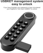 Fingerprint Cabinet Lock, Smart Electronic Cabinet Locks, Combination Password - Image 5