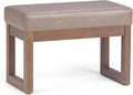 SIMPLIHOME Milltown Small Ottoman Bench by SimpliHome