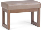 SIMPLIHOME Milltown Small Ottoman Bench by SimpliHome