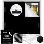 100% Blackout Blind Magnetic Window Cover, Portable Blackout Curtain 118x57” | by BirdNest