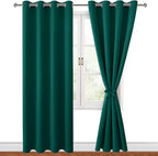Blackout Curtains for Bedroom, Hunter Green, 52 x 84 Inch, 2 Panels | Thermal - Image 8