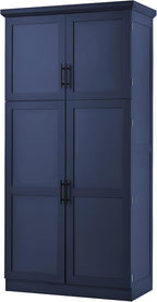 VilroCaz Freestanding Kitchen Pantry Tall Storage Cabinet, Wooden Kitchen - Image 8