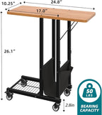 Simple Trending C Shaped End Table, Folding TV Tray Couch Side Table - Image 3