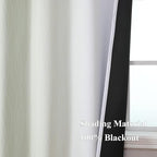 Sage Green and Greyish White Ombre Blackout Curtains - Image 5
