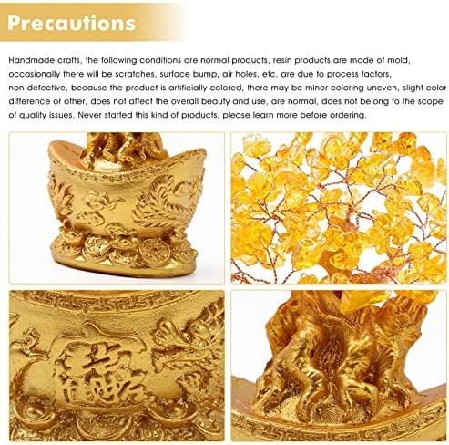 Feng Shui Money Tree Office Home Table Feng Shui Decoration Crystal Money Tree for Wealth and Good Luck - Image 4