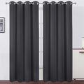 Blackout Curtains 66 x 84 inch/Dark Grey Curtains Set of 2 Panels/Thermal by Lemomo