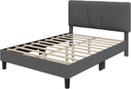 Novilla Queen Size Bed Frame Upholstered Platform Queen Bed Frame - Image 8