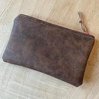 NAT Leathers | Brown Distressed 2 Tone Oily Faux Vegan Leather PU | 1 Yard 36 - Image 11