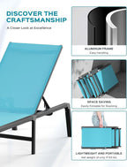 Aluminum Chaise Lounge Ourdoor - Image 5