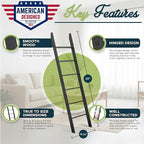 Blanket Ladder for The Living Room and Bedroom, 5ft 8 inch, 6-Tier Wall Leaning - Image 2